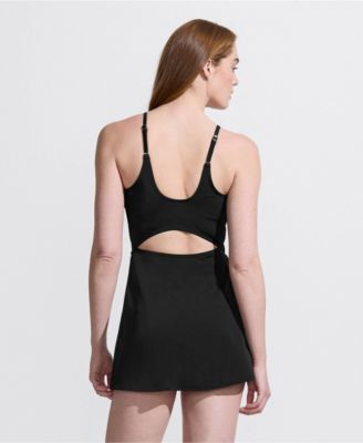 Women's Tugless Monokini Swim Dress Swimsuit