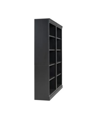 83" Wood Bookcase with Light 5-Tier Adjustable Shelves