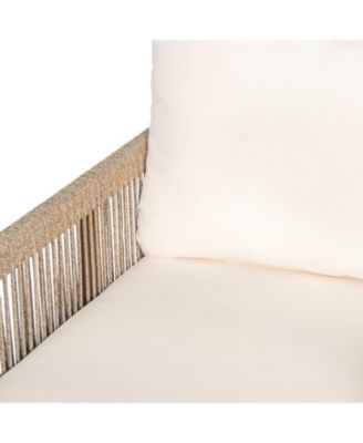 Streamdale Woven Outdoor Lounge Chair - Wood Frame, Polyester Cushions