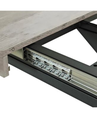 Streamdale Grey Dining Set Retro Table & 4 Metal Chairs