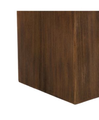  Square Side Table Natural wood frame