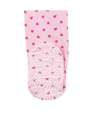 Baby Girls 2-Pack Snug Fit Footed Cotton Pajamas, Love, 0-3 Months