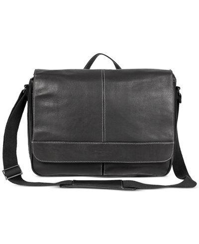 Kenneth Cole Reaction Colombian Leather Single Gusset Messenger Bag