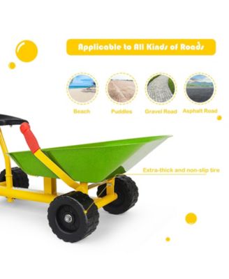 8 Inch Heavy Duty Kids Ride-on Sand Dumper with 4 Wheels