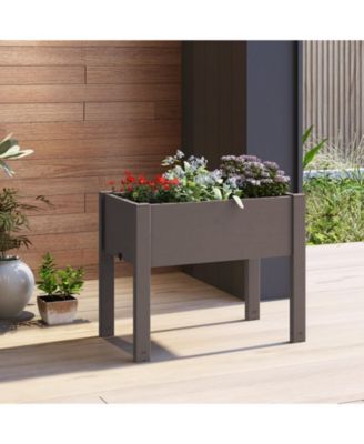 53L Raised Bed Grow Box Self-Watering Water Level Monitor Planter Box Stand