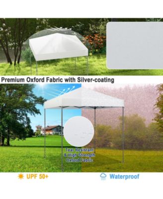 6.6 x 6.6 Feet Outdoor Pop-up Canopy Tent with UPF 50+ Sun Protection
