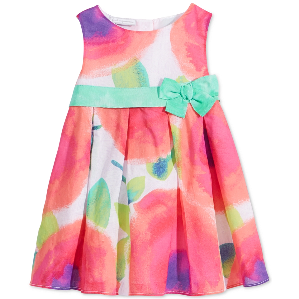 First Impressions Baby Girls Tie Dye Flower Print Dress, Only at 