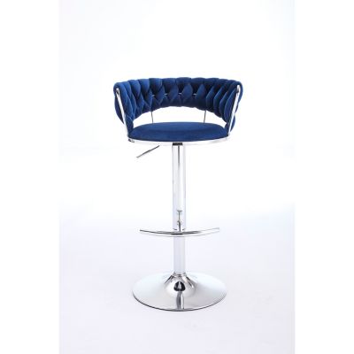 + Set of 2 + Velvet + Adjustable Height + Bar Stools
