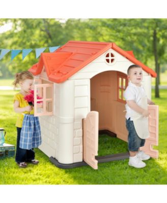 Kid s Playhouse Pretend Toy House For Boys and Girls 7 Pieces Toy Set