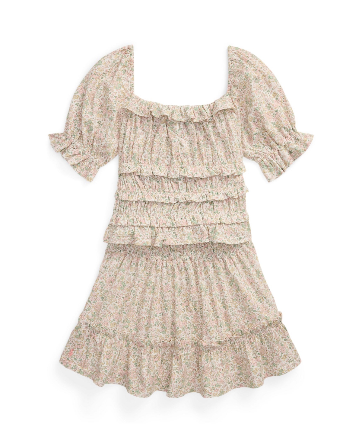 Polo Ralph Lauren Big Girls 2-piece Floral Top And Skirt Set