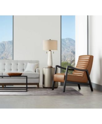 Kingston Modern Mid Century Table Lamps 32 3/4" Tall Set of 2 White Textured Ceramic Taupe Drum Shade for Bedroom Living Room Home