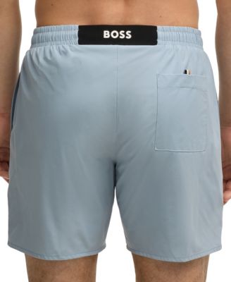 Men's Rubber Logo Badge Swimsuit