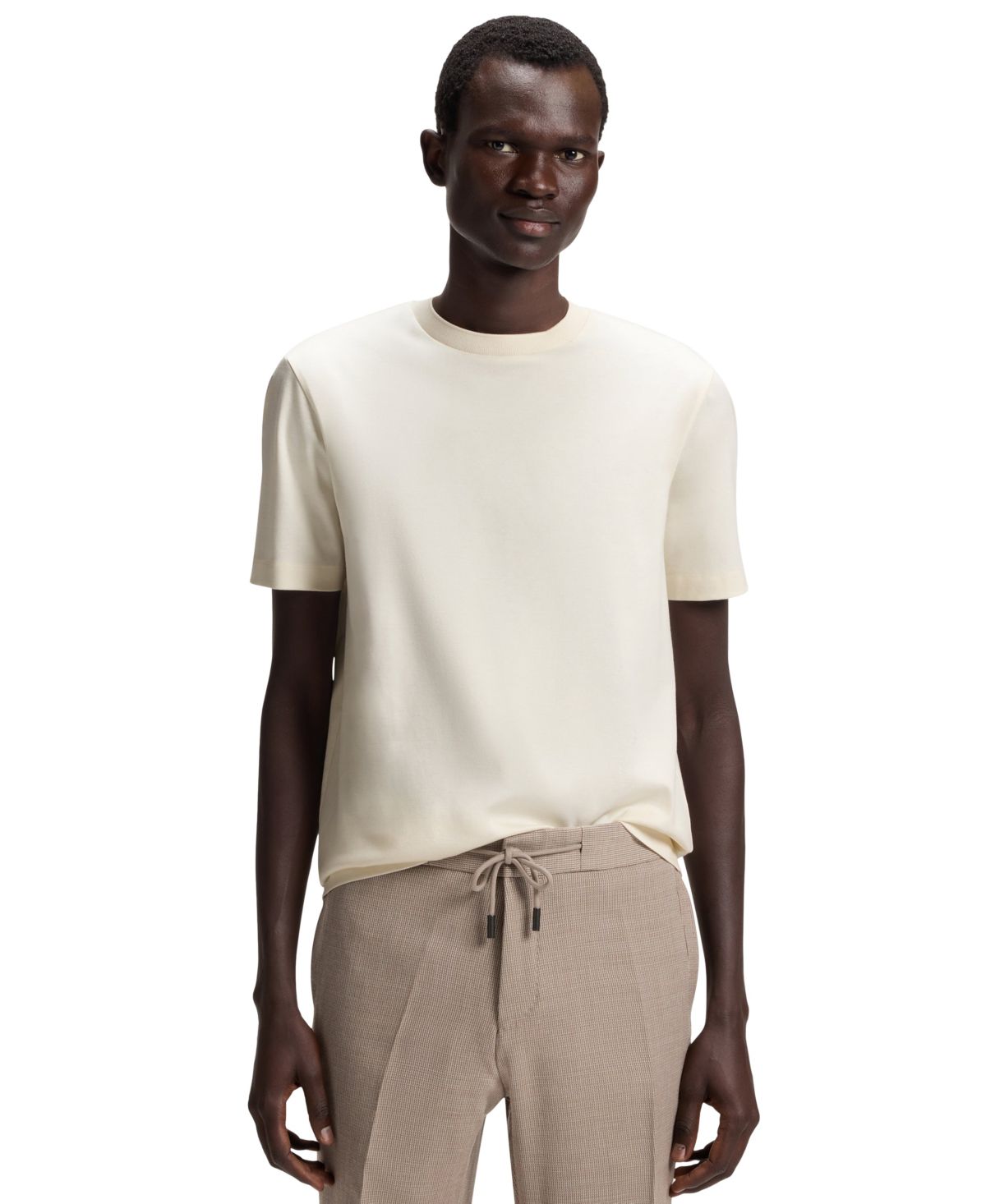 Мужская футболка из мерсеризованного хлопка обычного кроя