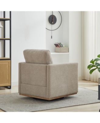 Streamdale 30.7" Swivel Accent Chair - Taupe