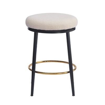  (4 Pack), 24.75" Tall, Fabric with Iron Frame and Sponge Cushion,Modern Counter Stools