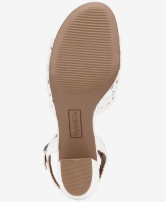 【PORTERNA】Edin Square Sandals Style & Co Women's Porterr Dress Cushioned Block Sandals