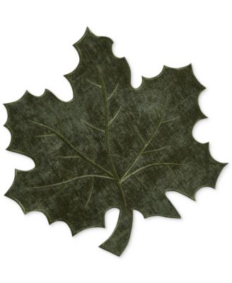 Textured Fabric Leaf Placemat