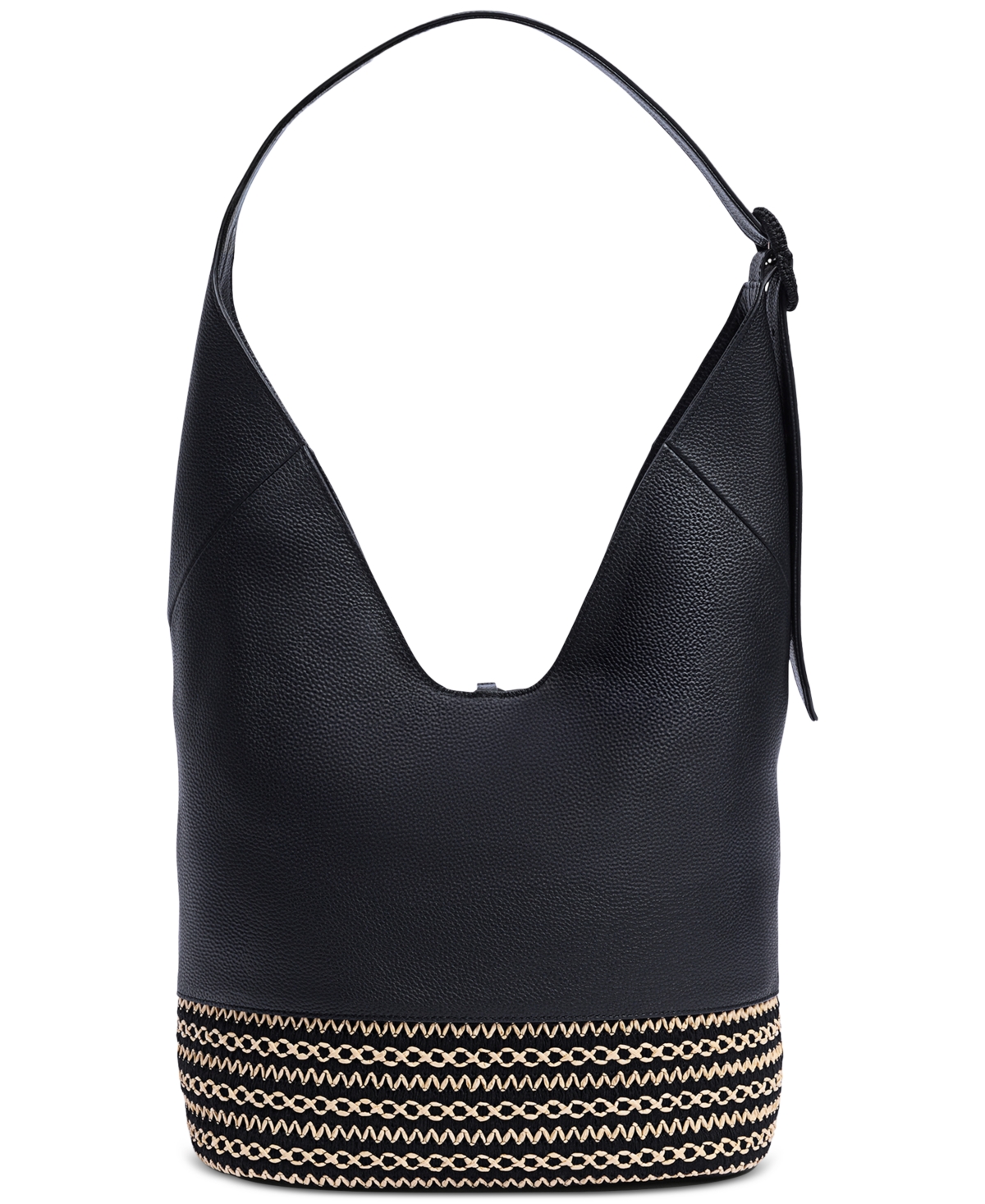 Sam Edelman Khiara Espadrille Large Leather Hobo Bag