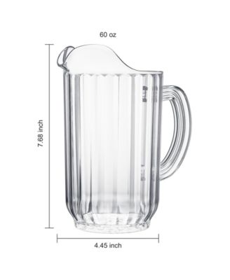 Classic Beer Beverage Pitchers, Set of 2