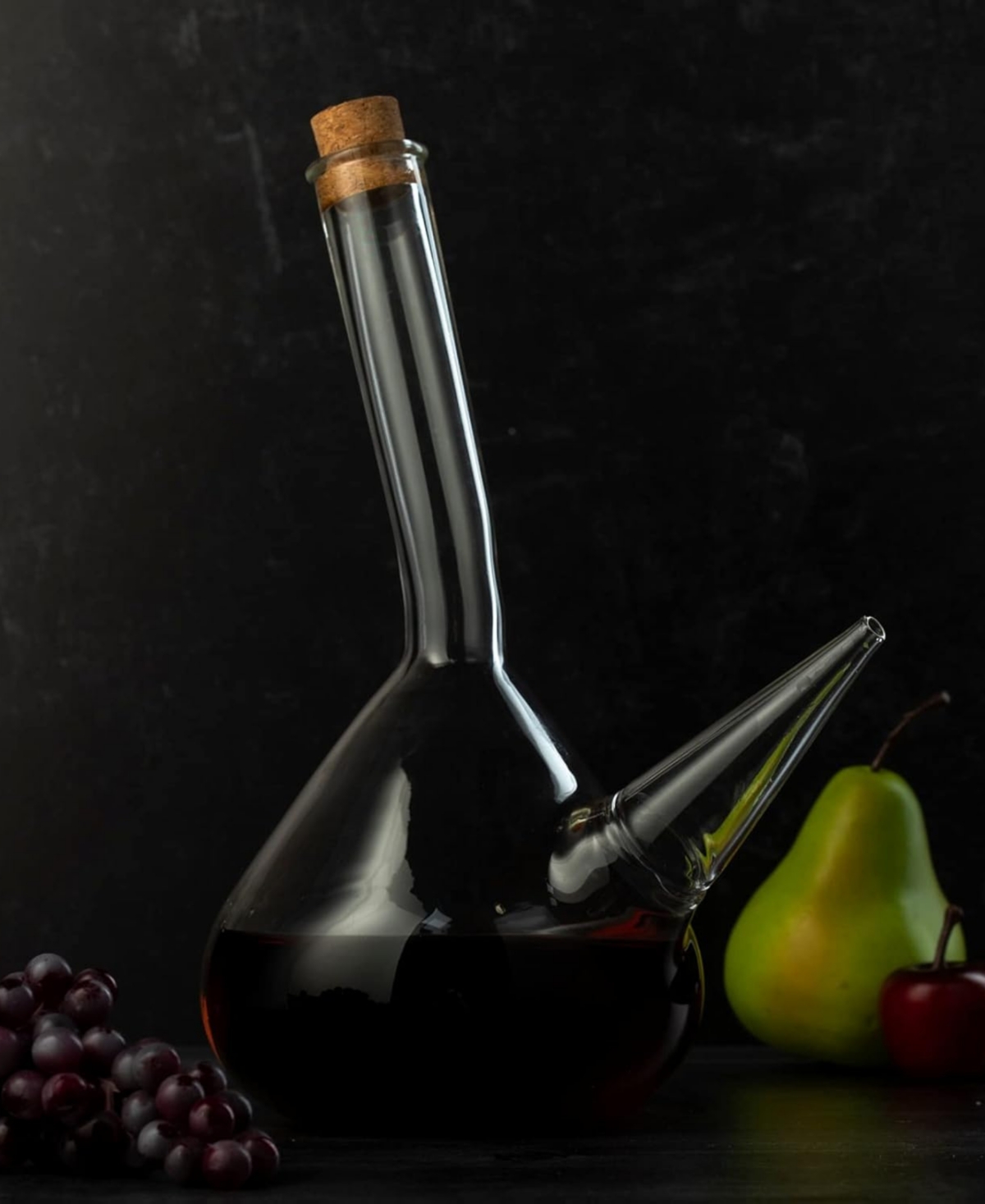 The Wine Savant Porron Handblown Wine Decanter