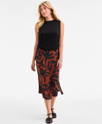 Womens Side Cinched Muscle Tank Printed Slip Skirt Tyllee Fisherman Sandals Jewelry Exclusively At Macys