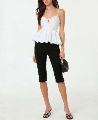 Women's Twist-Front Bubble-Hem Top