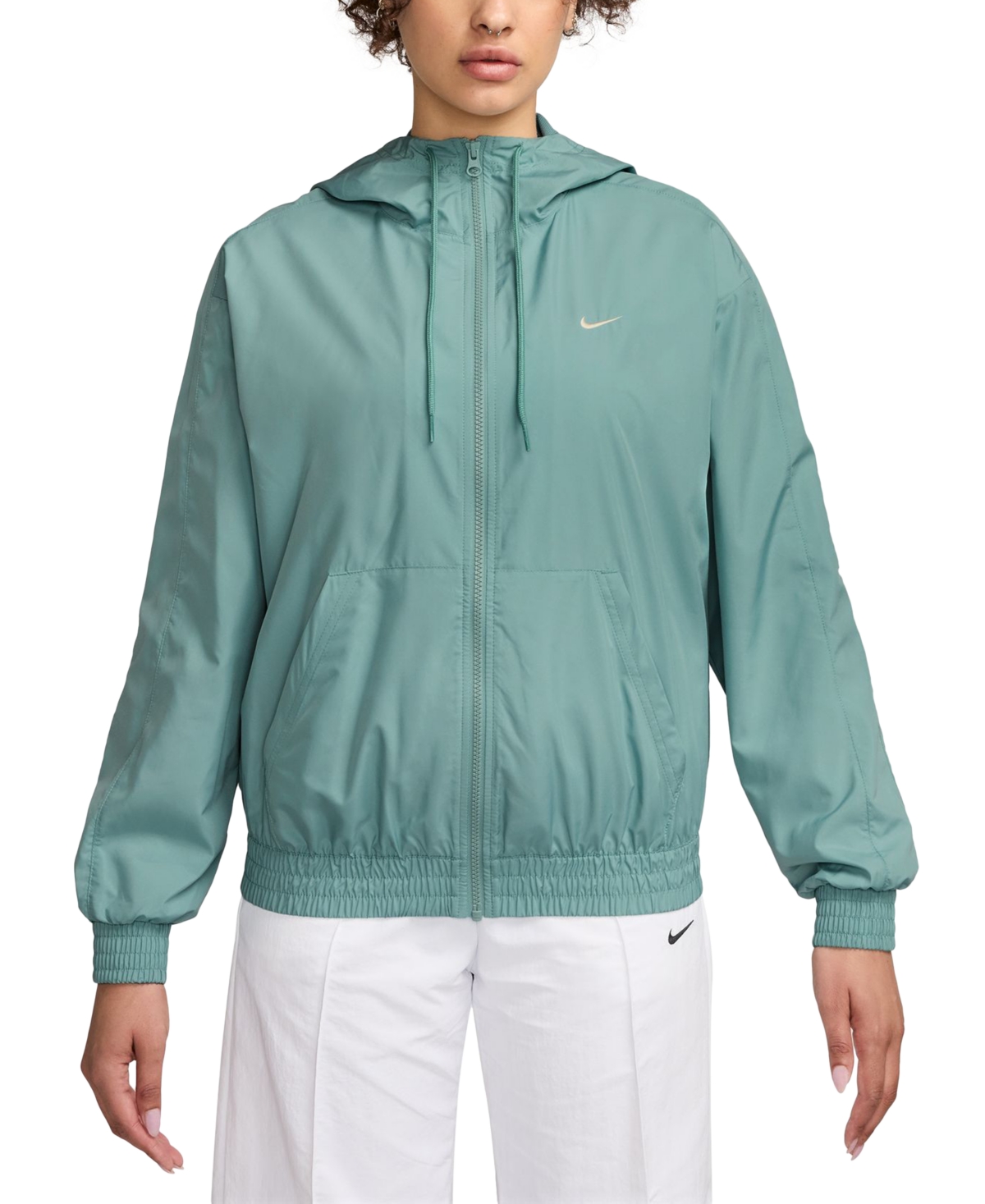 Nike Classic Hooded Zip Jacket In Green