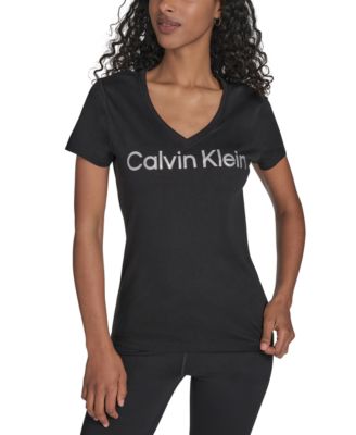 Performance Women's Glitter Logo V-Neck T-Shirt