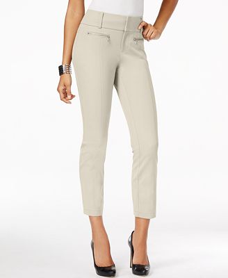 INC International Concepts Curvy-Fit Cropped Pants, Created for Macy's ...