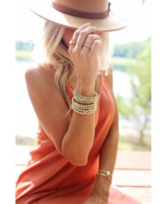 Gold Filled 6mm Gold Ball Stretch Bracelet