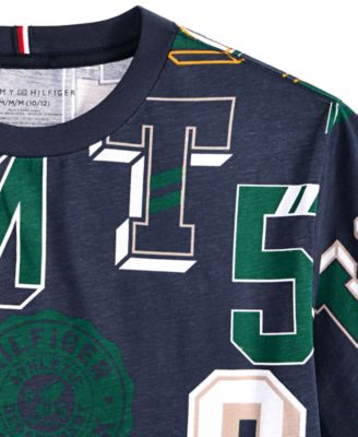 Big Boys Collegiate Spots Short Sleeve Cotton T-Shirt