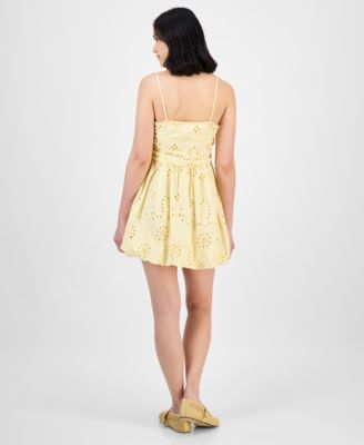 Women's Eyelet Tube Mini Dress, Exclusively at Macy's