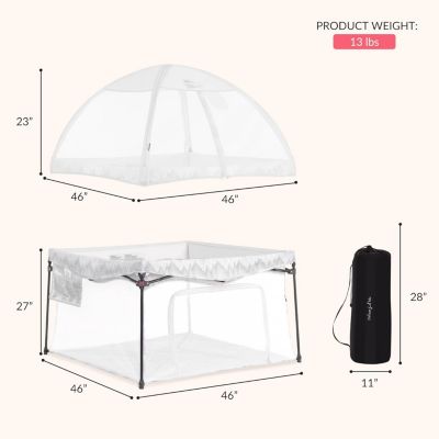 Baby Ziggy Square Playpen with Canopy