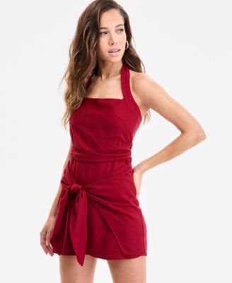 Women's Tie-Front Romper, Exclusively at Macy's