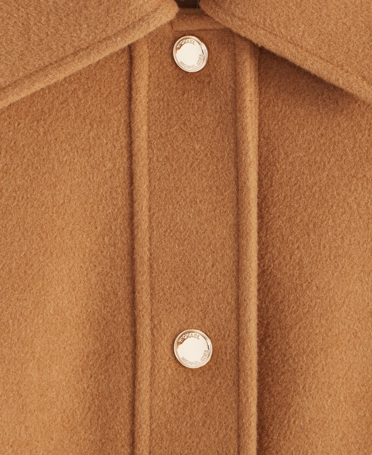 Michael Kors Michael  Women's Collared Button-front Coat, Exclusively At Macy's In Brown
