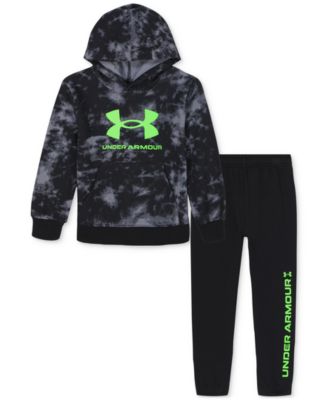 Under Armour - Toddler & Little Boys Rival Printed Fleece Hoodie & Jogger Pants, 2 Piece Set