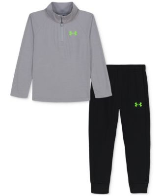 Under Armour - Toddler & Little Boys 2-Pc. Rye Bread Speed Tech 1/4-Zip Sweatshirt & Joggers Set