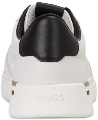 Men's Clint Leather Tennis-Style Sneakers