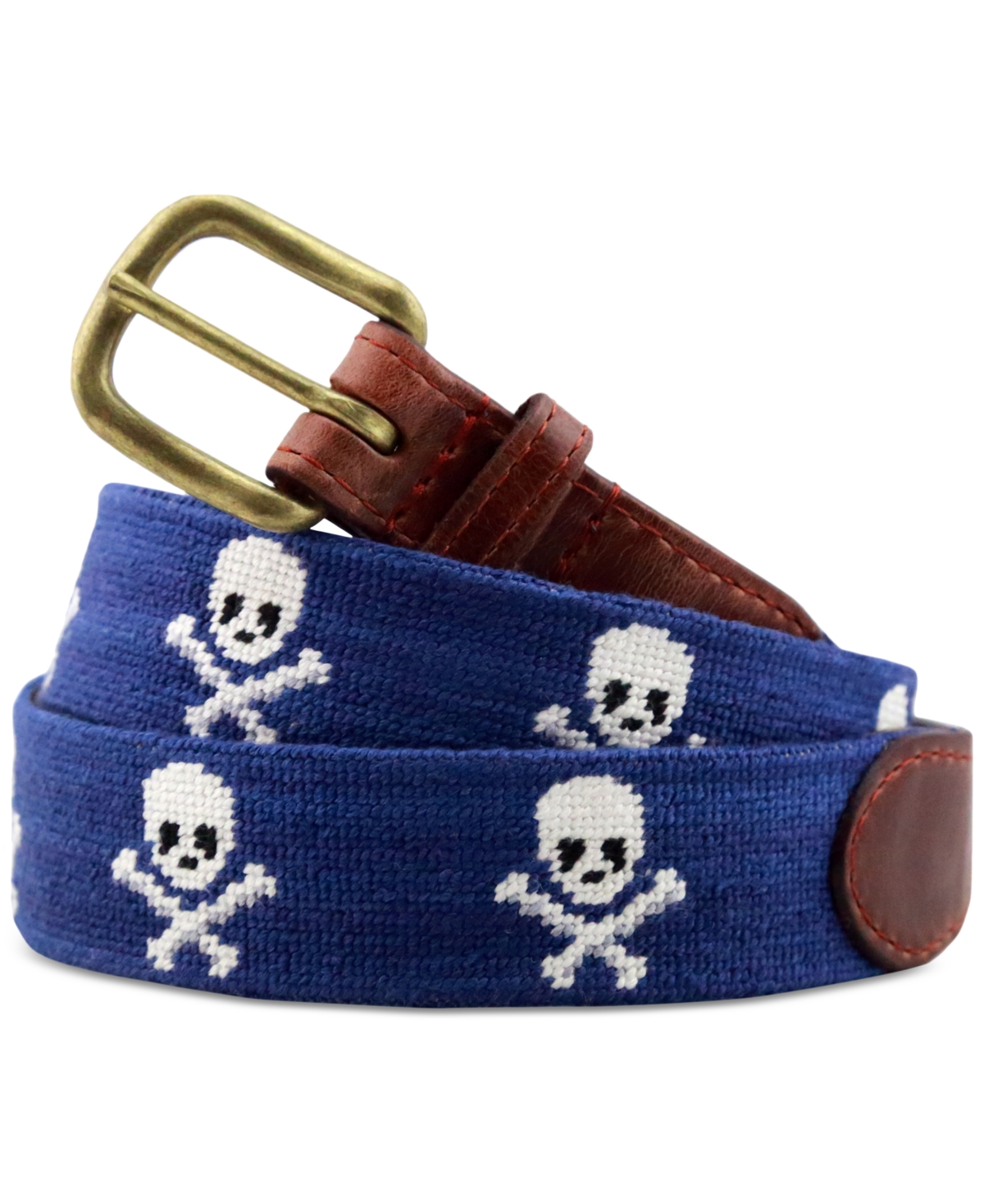 Men's Jolly Roger Crossbones Belt - Navy