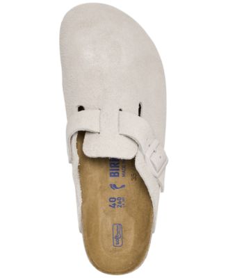 Women's Boston Soft Footbed Suede Leather Clogs from Finish Line