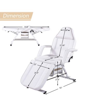 Streamdale 3-Section Facial Bed with Hydraulic Stool