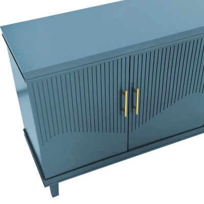  Modern Farmhouse Floor Cabinet with Adjustable Shelves