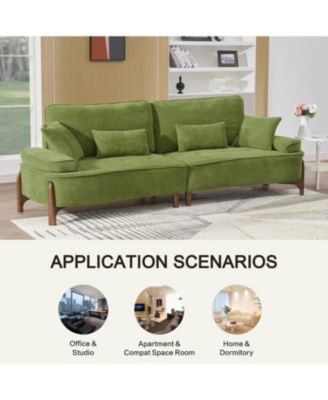 Streamdale Cozy Deep-Seated Sofa with Pillow (103")