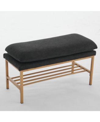 1 Pc. + Linen Storage Shoe Bench with Shelf  Bench