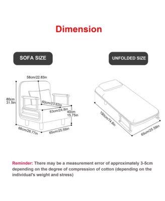 Versatile Sofa Bed Converts into Sofa, Chair, Lounger for Small Spaces