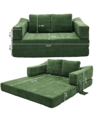 Streamdale Fold-Out Fabric Sofa Bed – Modern Design for Living Room, Bedroom, or Apartment – Convertible Sleeper Couch