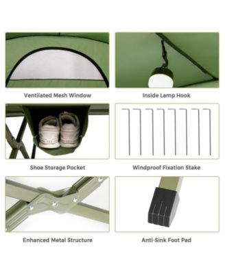 2-Person Outdoor Camping Tent with External Cover