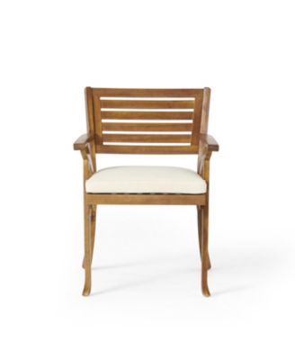 Streamdale Toulon Bistro Set Acacia Wood Dining Set With Cushions