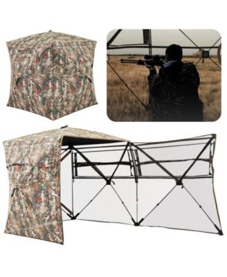 360&amp;#xB0; One Way See Through Hunting Blind Ground Blind with Portable Carrying Bag