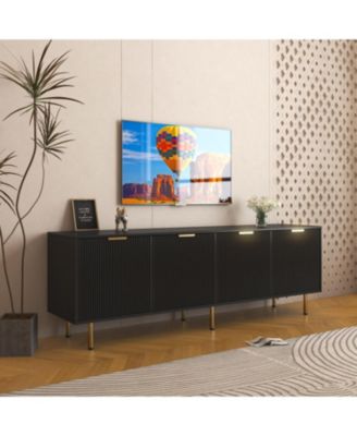 Streamdale 1 Pc Wood TV Cabinet Fits 80 Inch TV Modern Pedestal Storage Living Room Bedroom